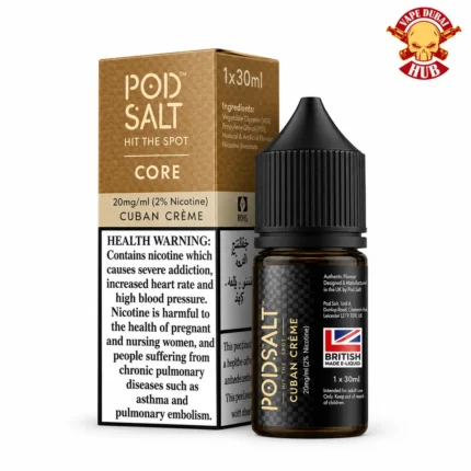 Pod Salt Core Cuban Creme E Liquid 30ml Dubai