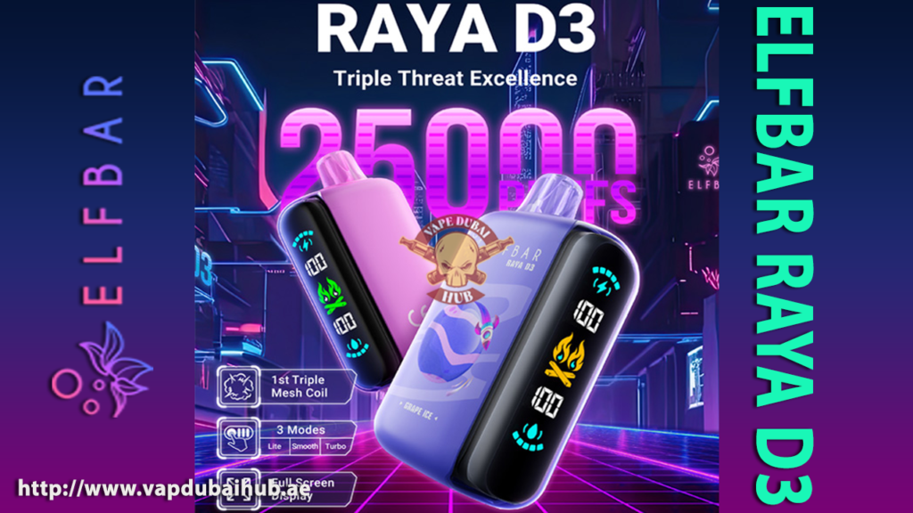 ELFBAR RAYA D3 25000 Puffs Disposable Vape-vapedubaihub