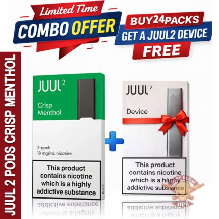 Buy JUUL 2 Crisp Menthol Pods – Get a FREE JUUL 2 Device