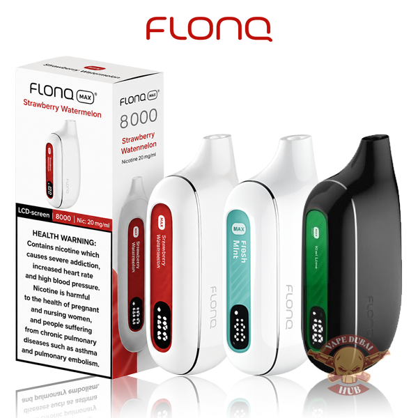 FLONQ MAX 8000 Puffs Disposable Vape in Dubai uae vapdubaihub.ae