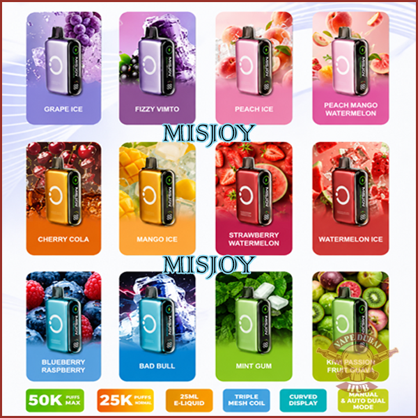 MISJOY Beta 50000 Puffs Disposable Vape 50mg in Dubai Uae All Flavours vapdubaihub.ae