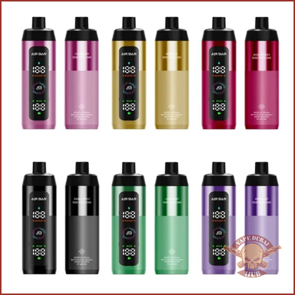 Airbar E Shisha 15000 Puffs Disposable Vape DTL 3MG in Dubai Uae All Flavours vapdubaihub.ae